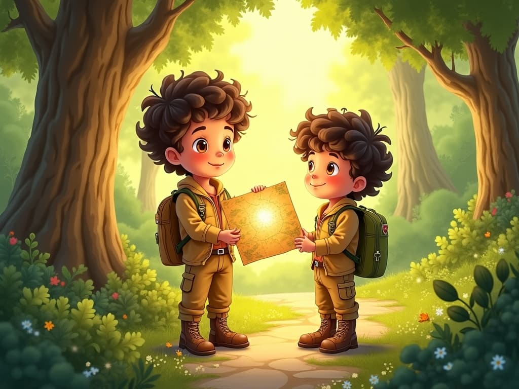 Illustration from Leo's Magical Quest Through the Enchanted Forest